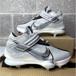 Size 8 Men’s Nike Force Zoom Trout 7 Grey & Black Baseball Cleats  CI3134-023